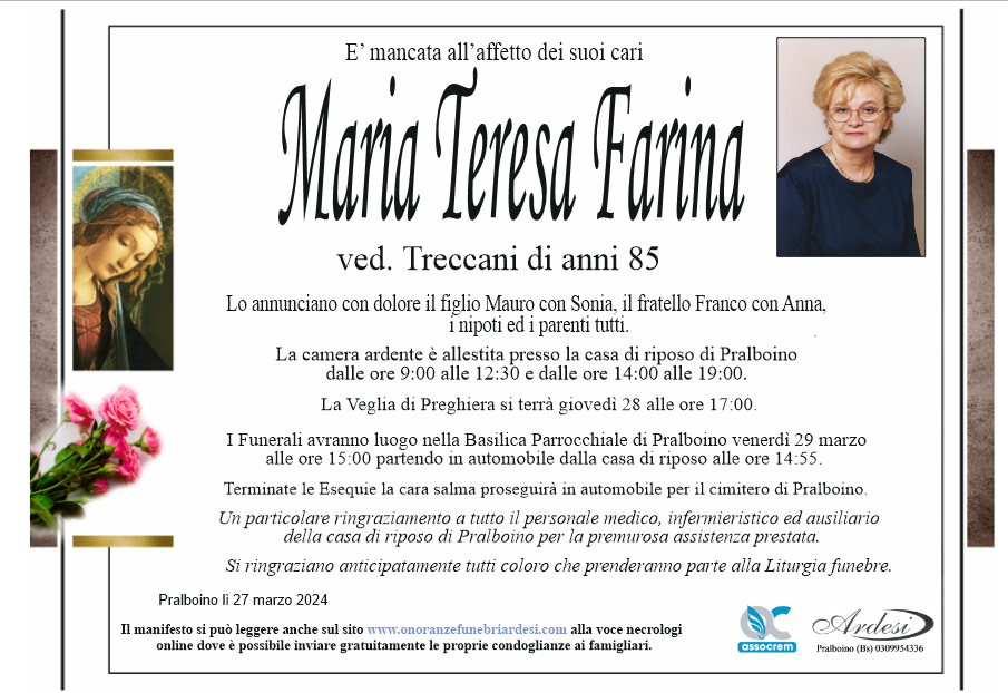 MARIA TERESA FARINA - PRALBOINO