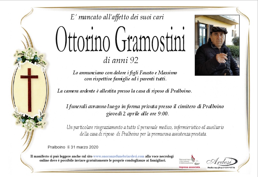 OTTORINO GRAMOSTINI - PRALBOINO