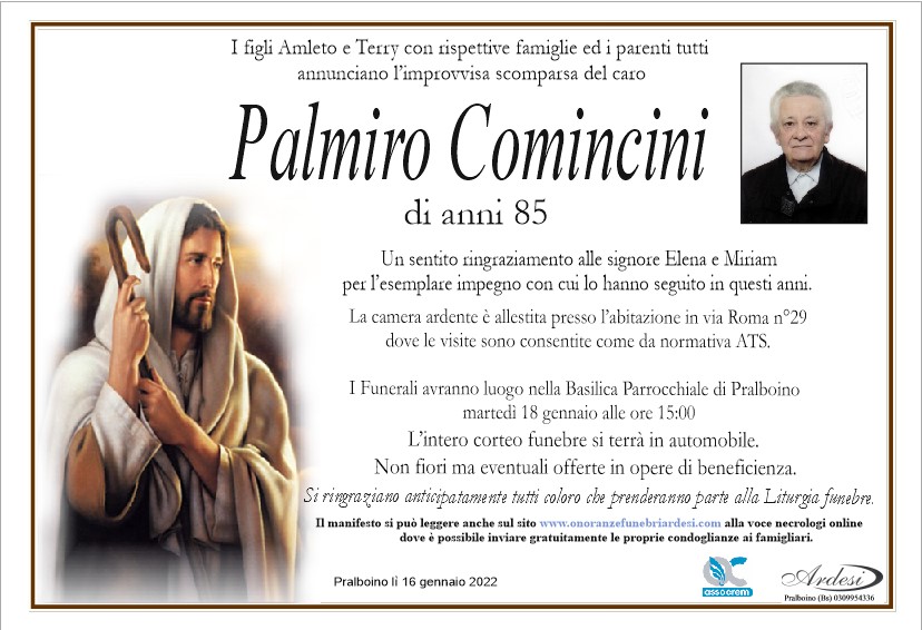 PALMIRO COMINCINI - PRALBOINO