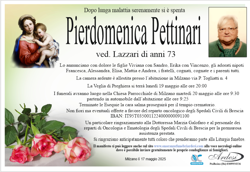 PIERDOMENICA PETTINARI - MILZANO