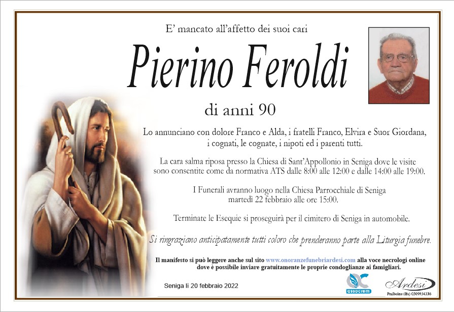 PIERINO FEROLDI - SENIGA