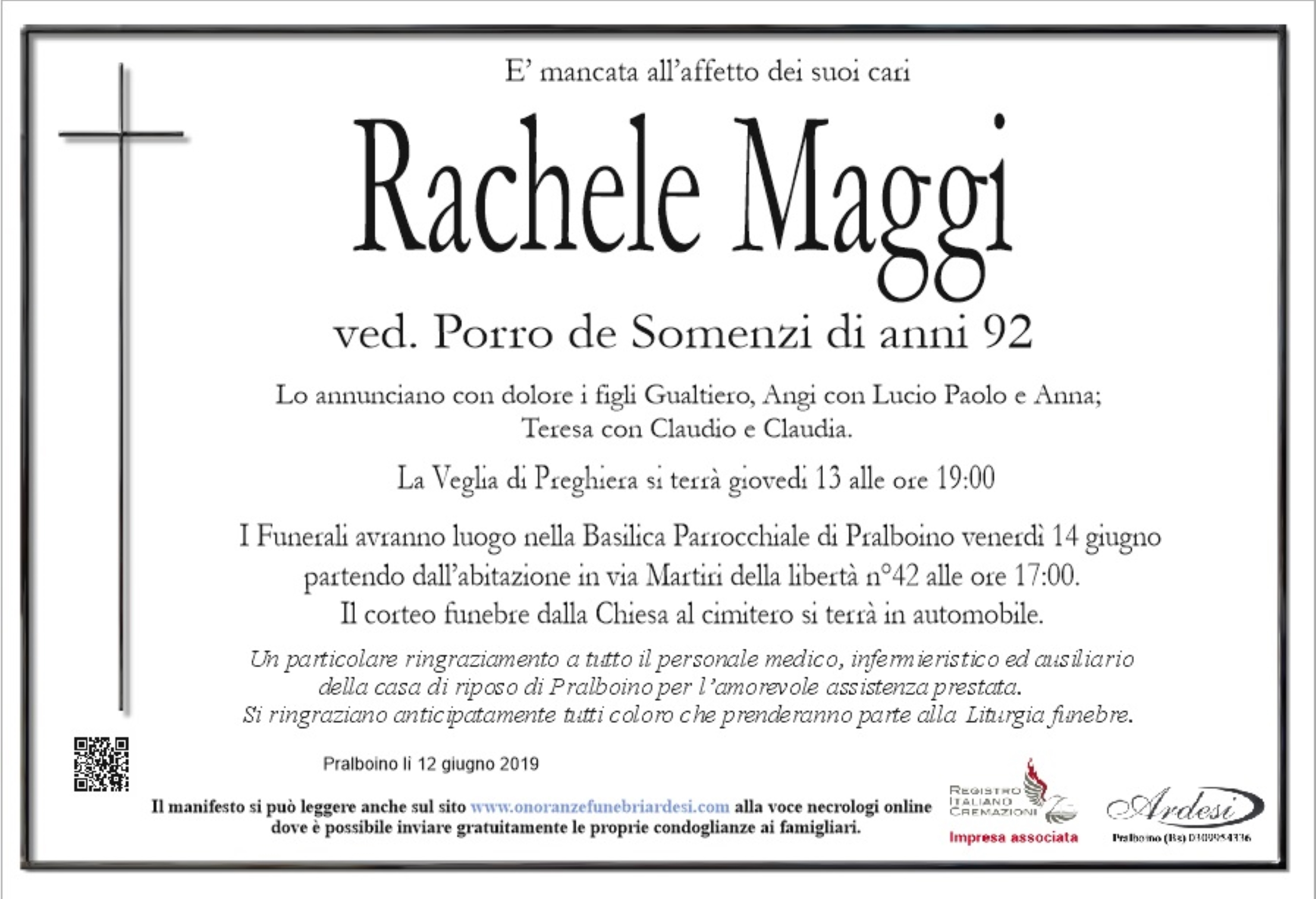RACHELE MAGGI - PRALBOINO