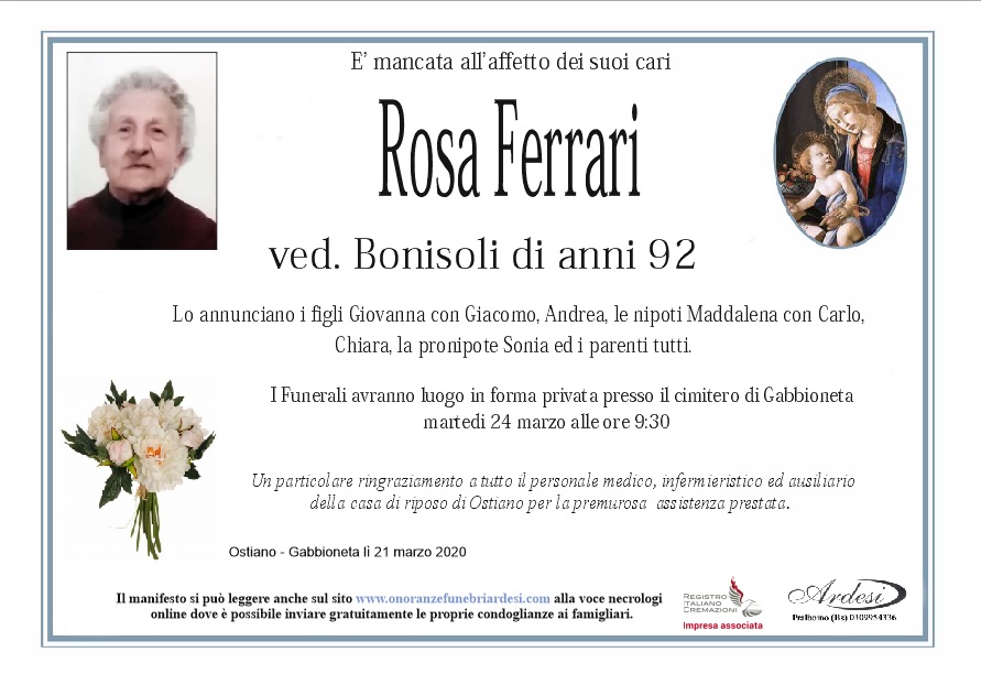 ROSA FERRARI  OSTIANO -  GABBIONETA