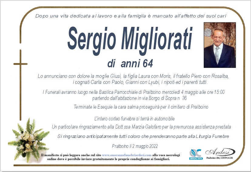 SERGIO MIGLIORATI - PRALBOINO