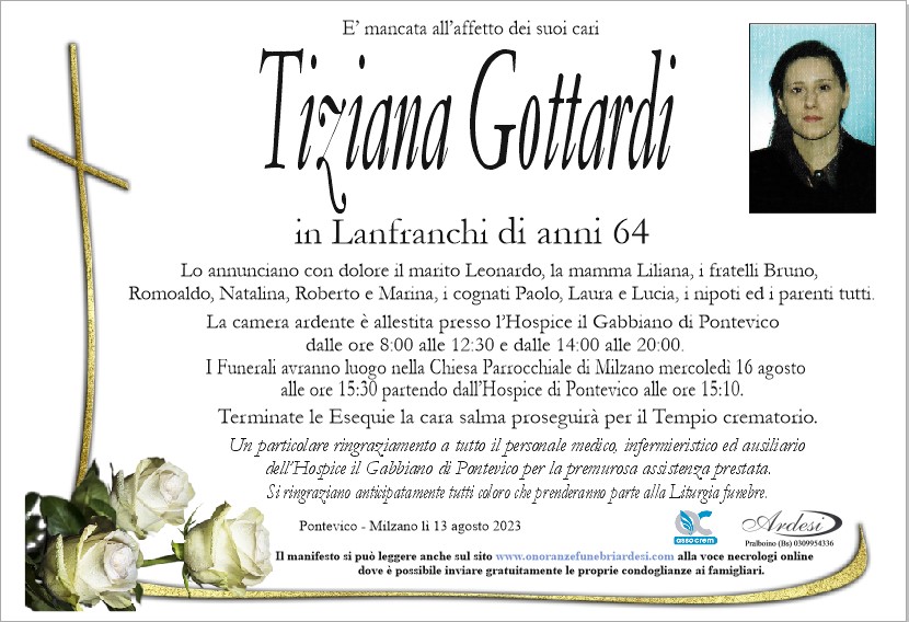 TIZIANA GOTTARDI - PONTEVICO MILZANO